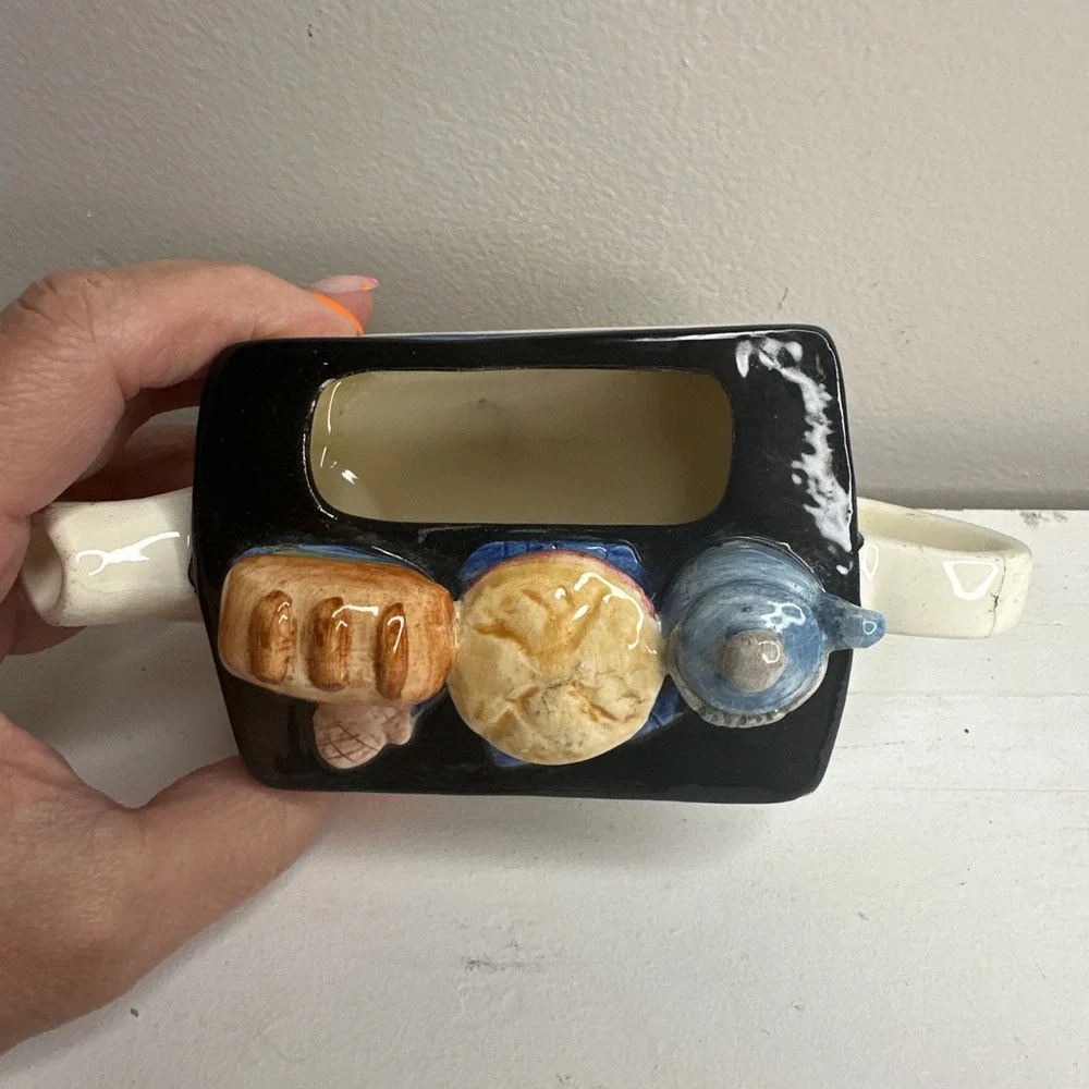 Vintage Wood burning stove  Teapot Decorative Ceramic Collectible Tea lover - Picture 4 of 11